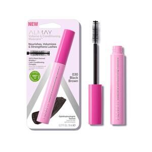 Volume & Conditioning Mascara, Hydrating All Day Wear, 30 Black Brown, 0.27 Fl O